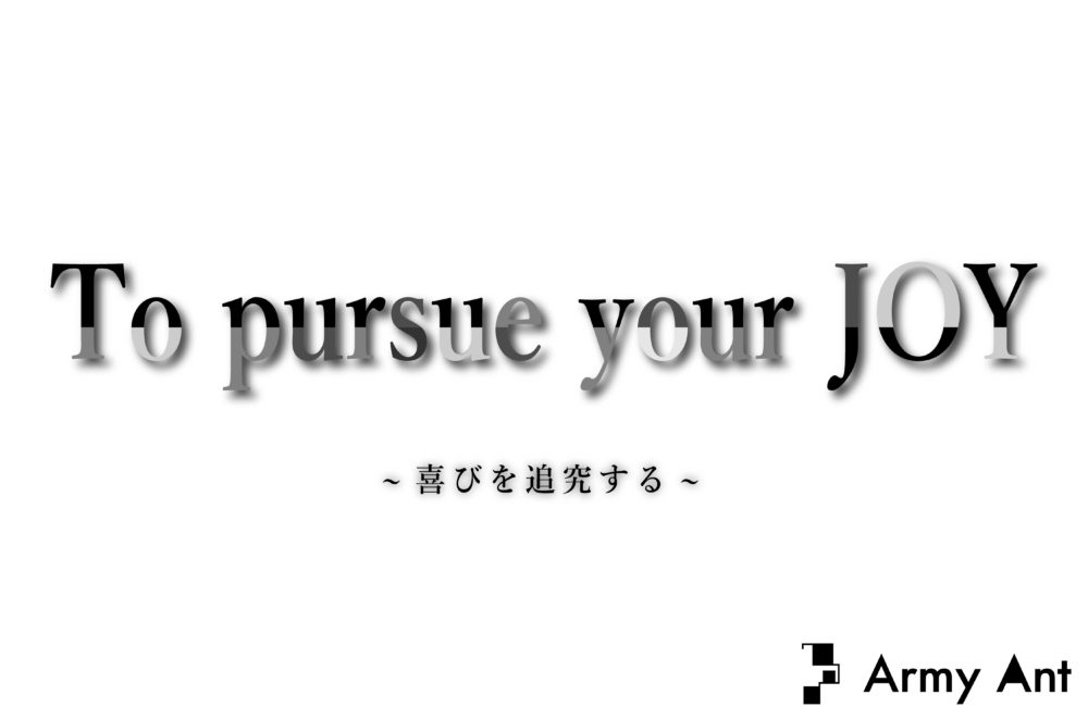 Topursue-yourJOY